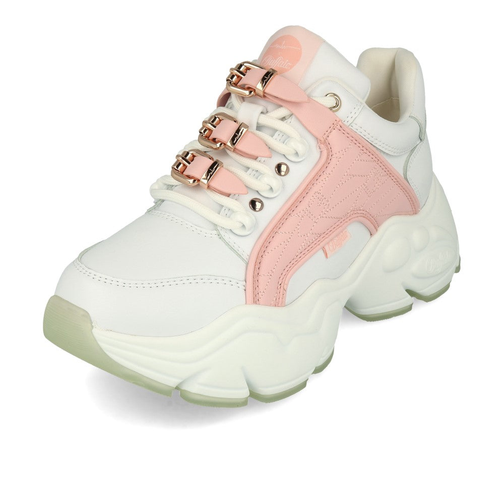 Buffalo MH X Buffalo Binary Sneakers białe różowe