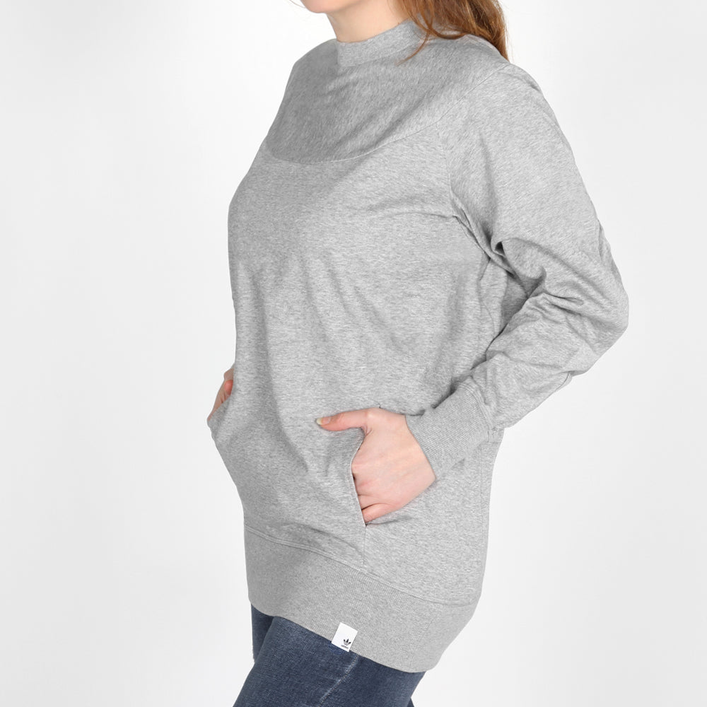 adidas XBYO W Bluza z kapturem w kolorze średnioszarym melanżowym