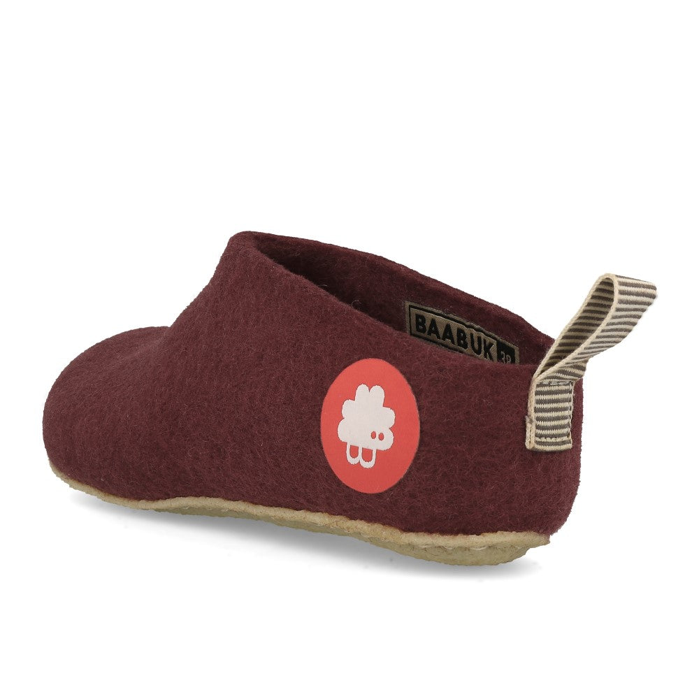 Baabuk Gus Filzowe kapcie Bordeaux