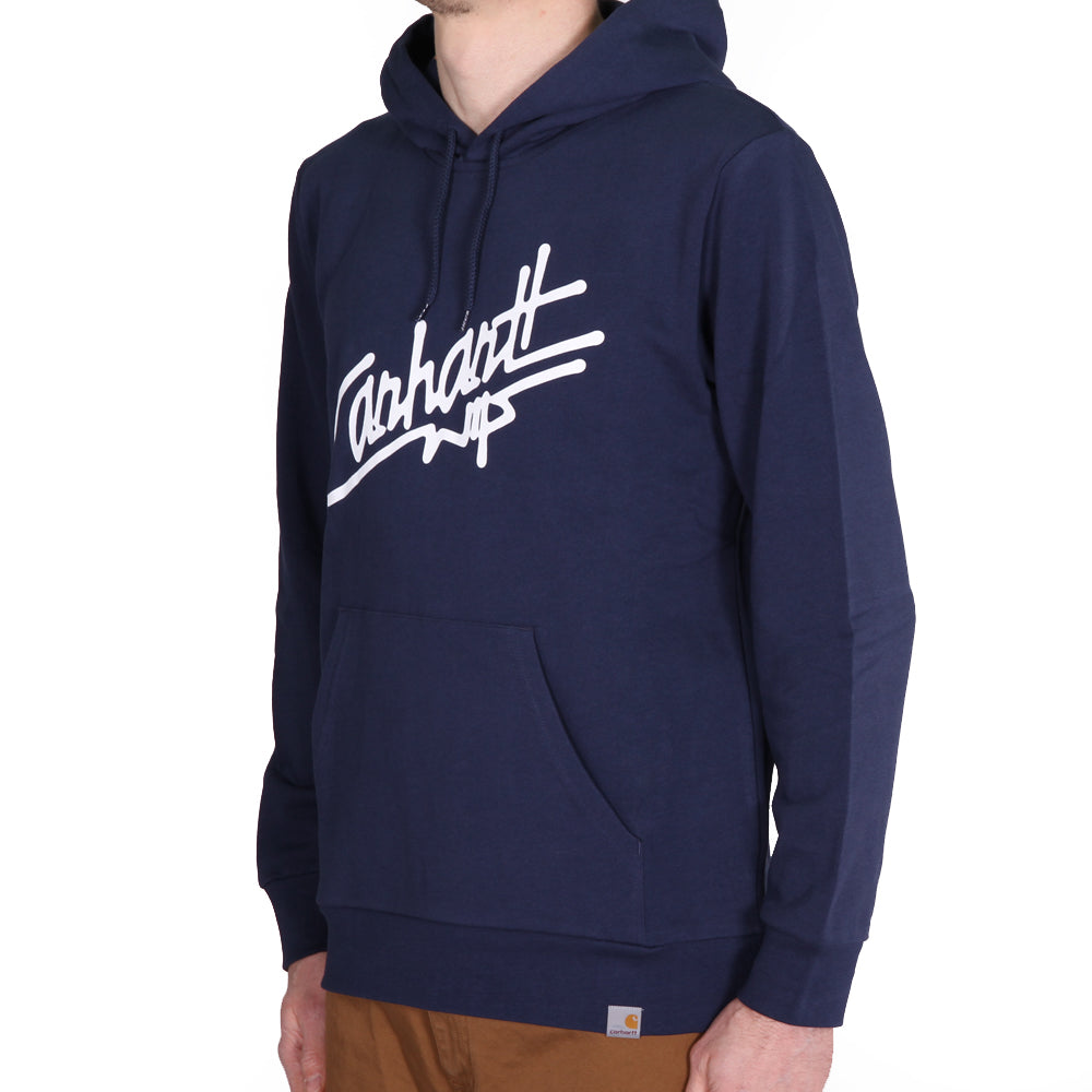 Carhartt WIP Hooded Locals Sweat niebiesko-biały