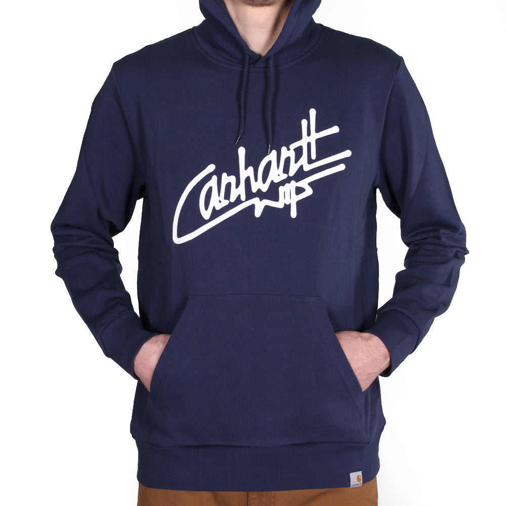 Carhartt WIP Hooded Locals Sweat niebiesko-biały