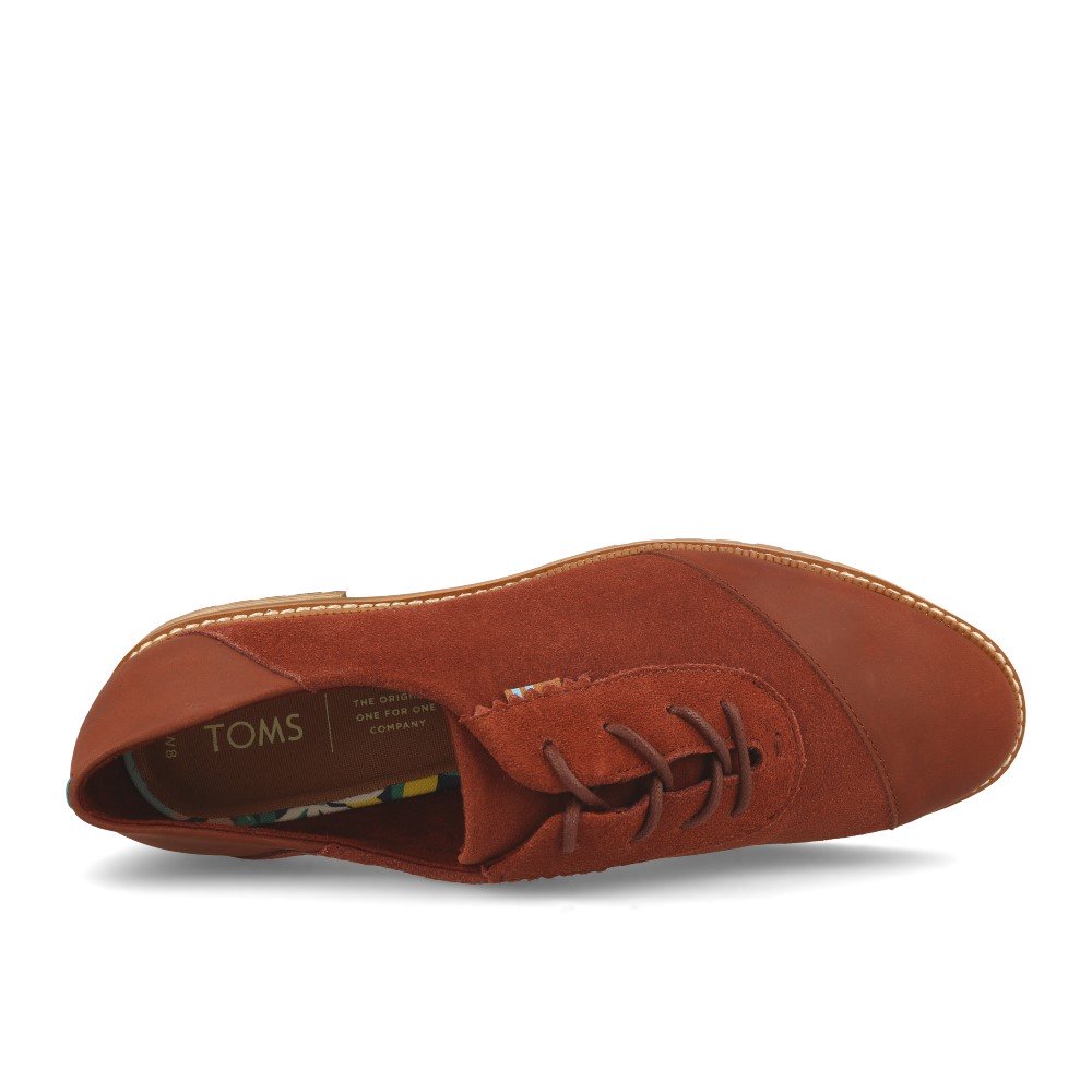 TOMS Ainsley Penny Brązowa Skóra Zamszowa