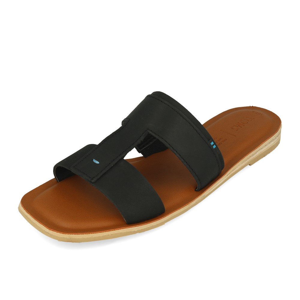 TOMS Seacliff Black Veg Tan Leather