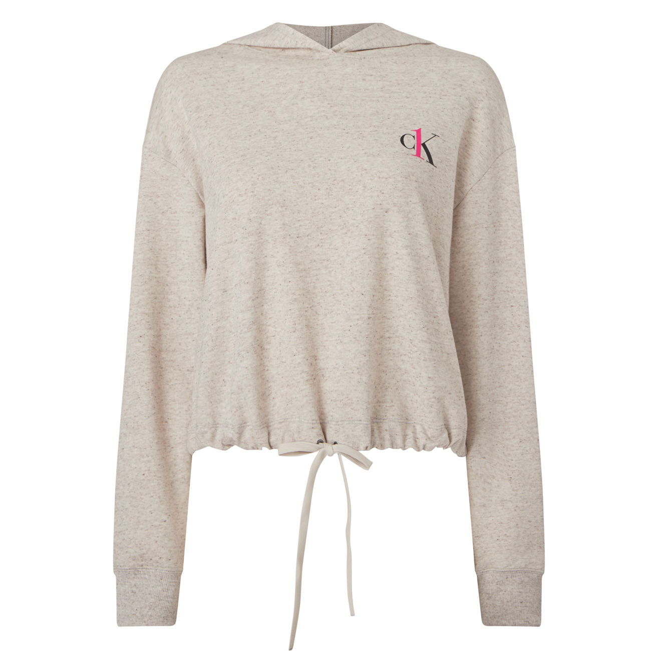 Calvin Klein L/S Lounge Hoodie Damski CK One Buff Heather