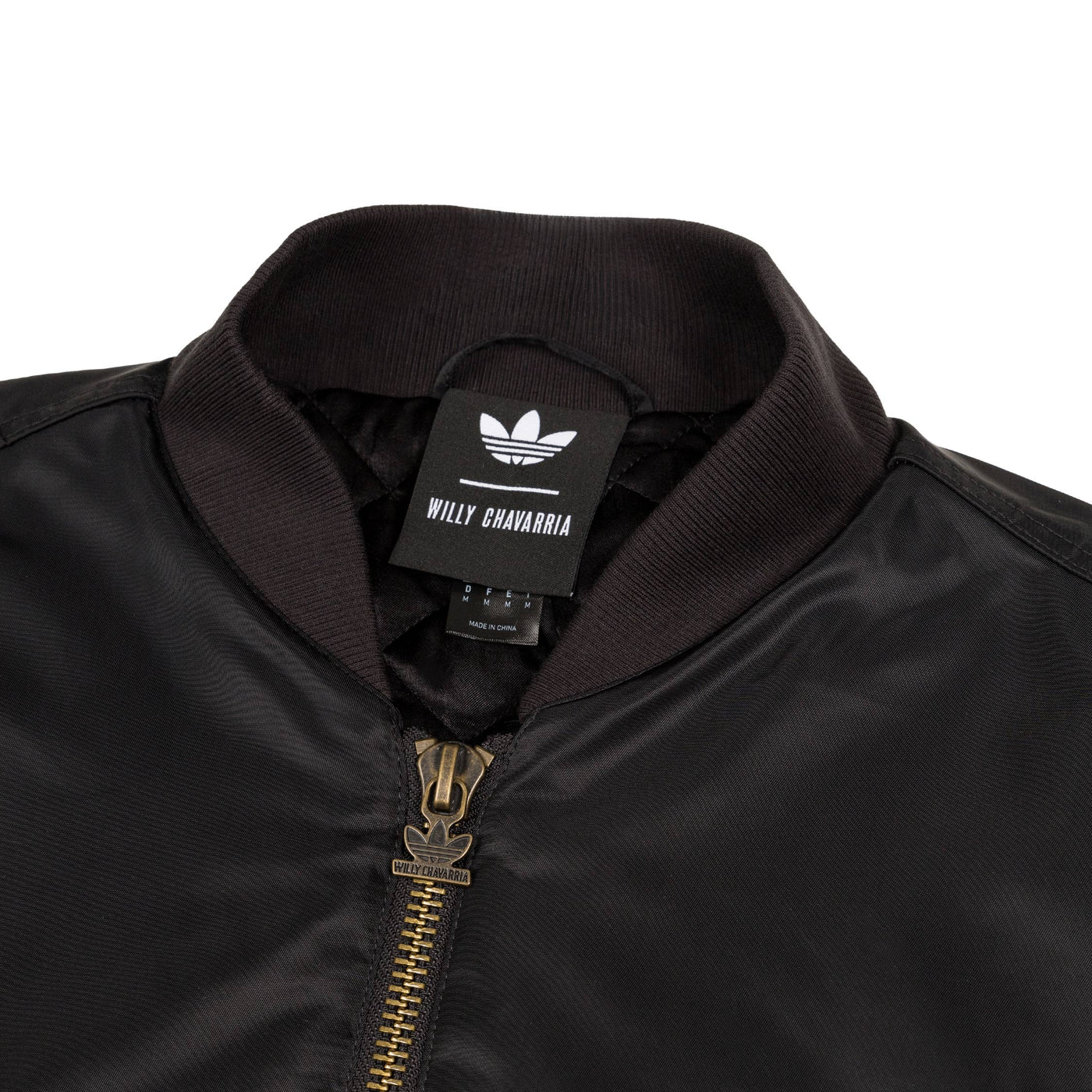 Satynowa kurtka bomberka Adidas x Willy Chavarria