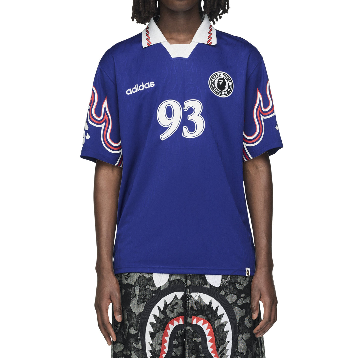 Adidas x Bape Koszulka z krótkim rękawem Flame Jersey
