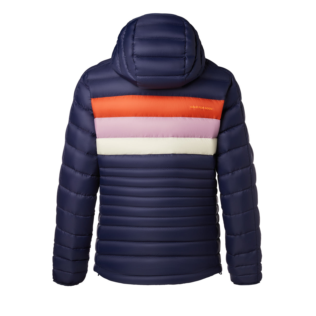 Kurtka puchowa z kapturem Cotopaxi Fuego dla kobiet Maritime Cayenne Stripes