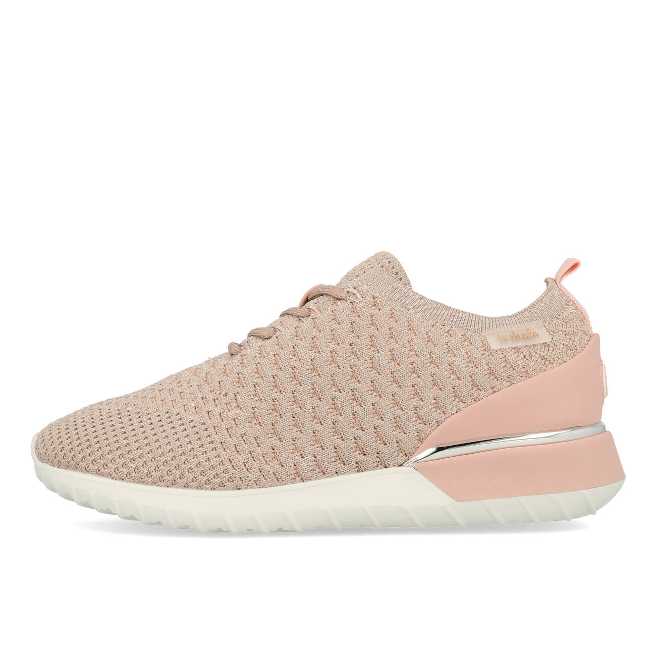 La Strada 2101381 Trampki damskie Nude Silver Knitted