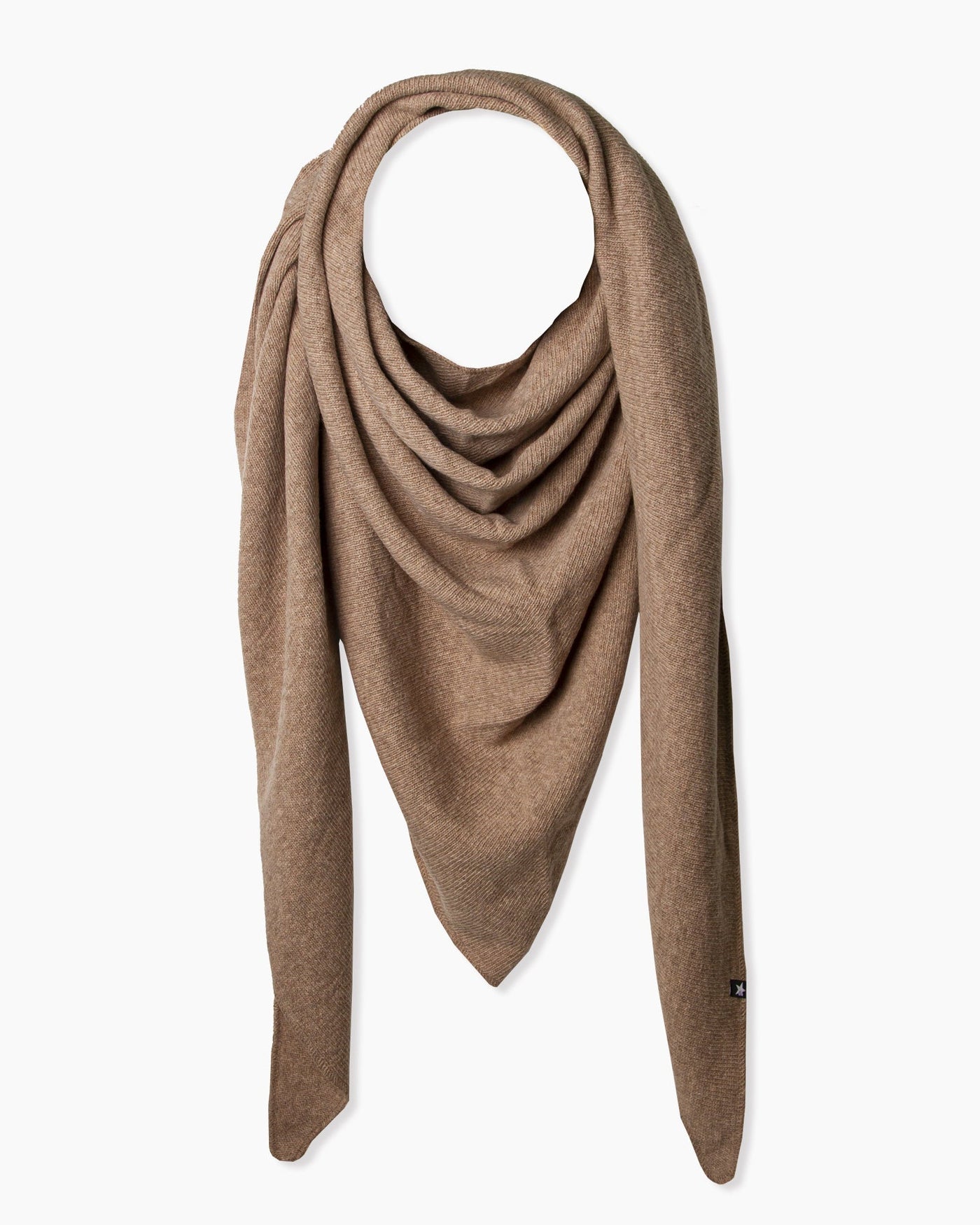 Chusta Zoe Triangle Scarf w kolorze jasnobrązowym