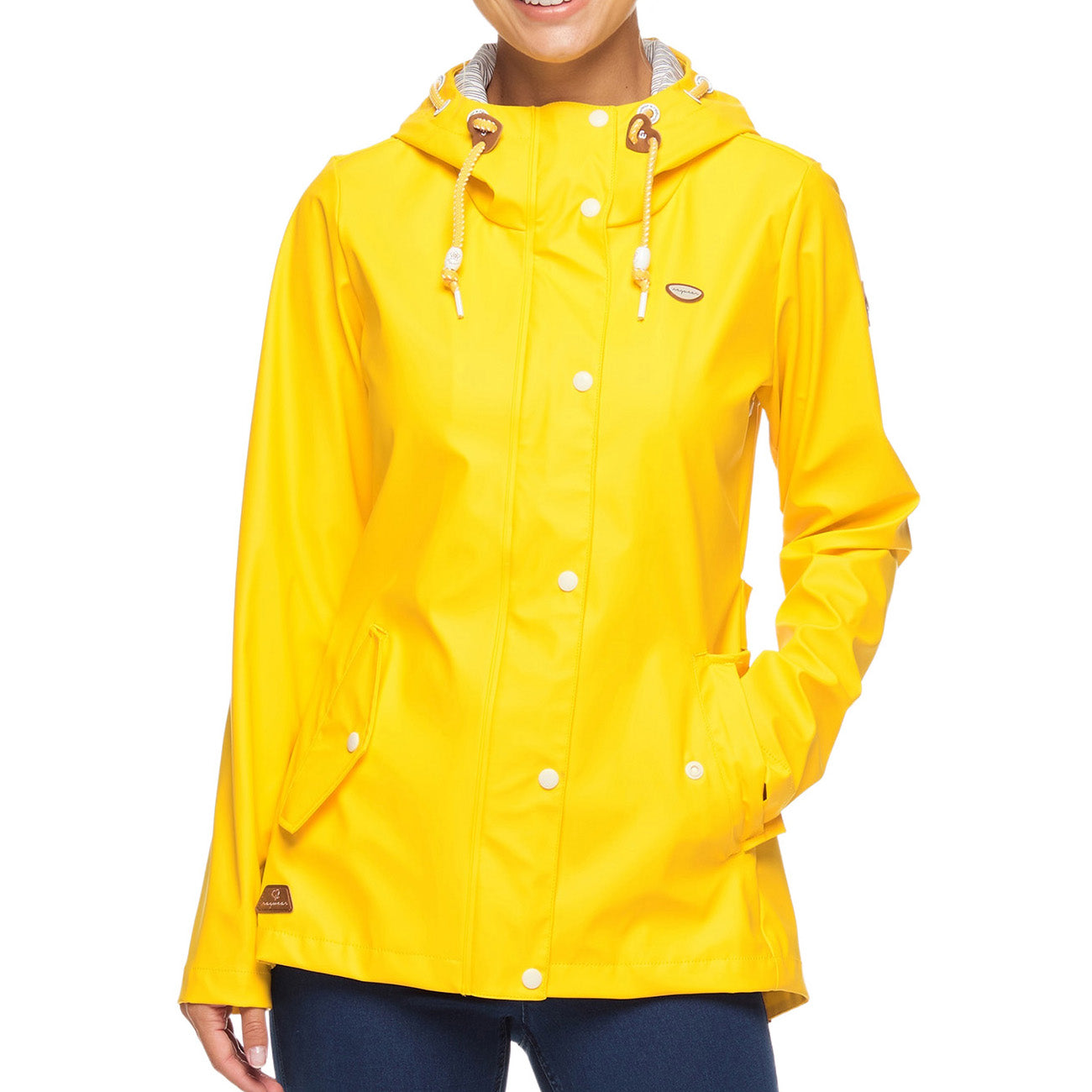 Ragwear Marge Rain Jacket Damska Żółta