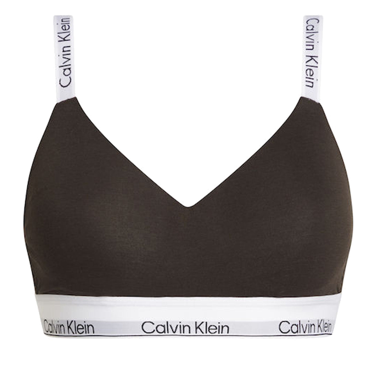 Calvin Klein Light Lined Bralette Biustonosz Modern Cotton Woodland