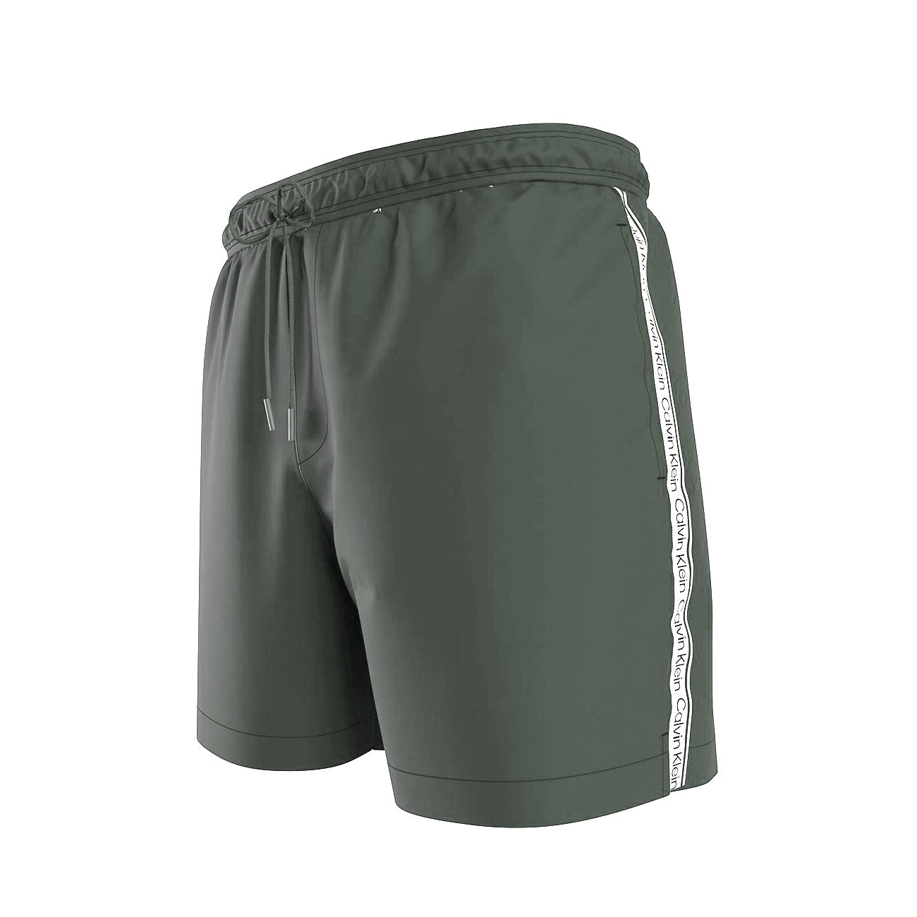 Calvin Klein Swimshort Medium Drawstring Męskie Kąpielówki Classic Gray