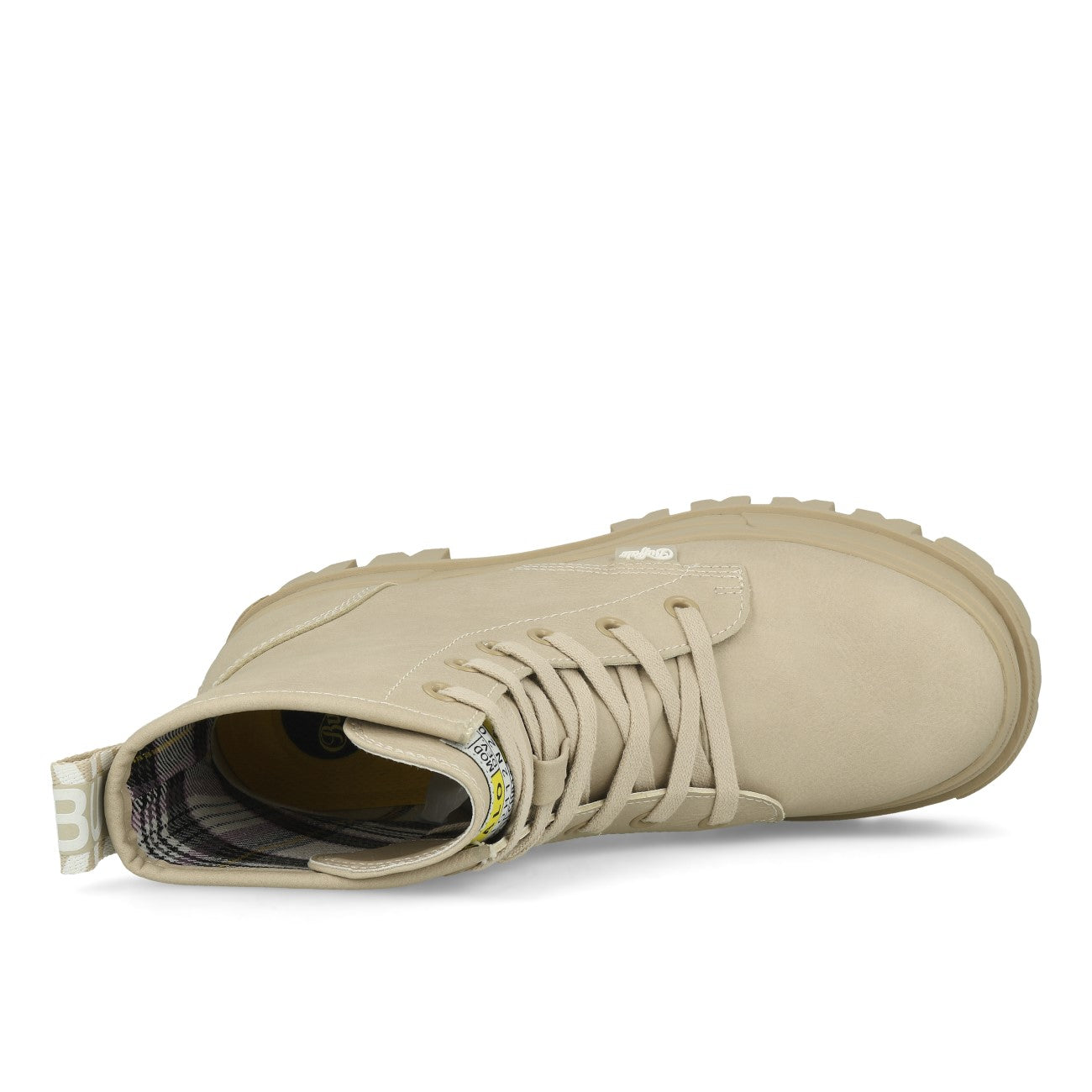 Buffalo Aspha Rld Bootie Flat Damskie Imi Nubuck Cream