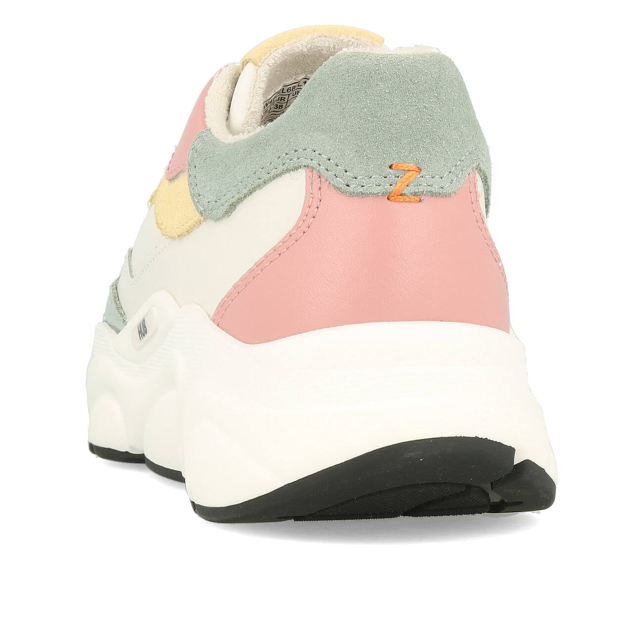 HUB Rock L68 Leather Suede Damskie Off White Mineral Pink Off White Black