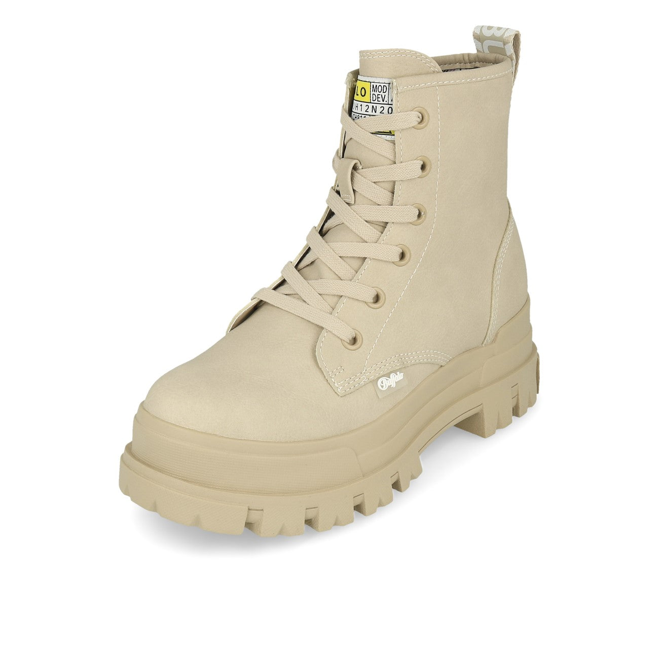 Buffalo Aspha Rld Bootie Flat Damskie Imi Nubuck Cream