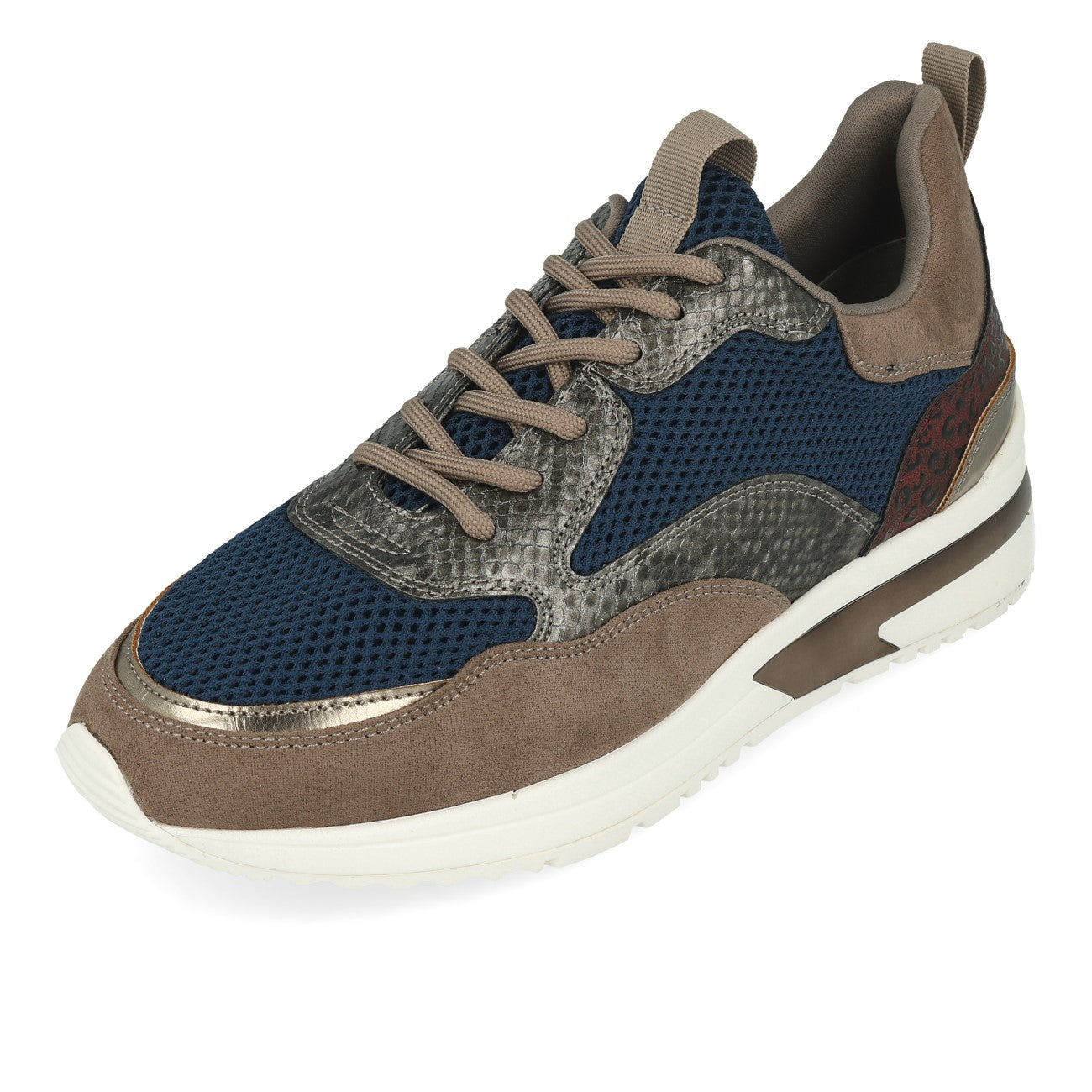 La Strada 2003018 Damskie sneakersy Taupe Micro Multi