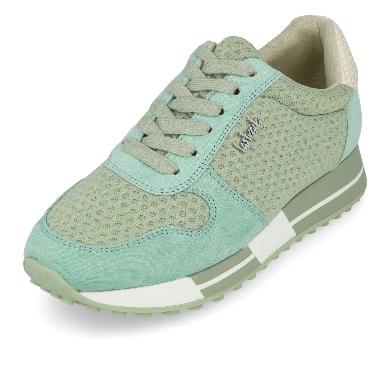 La Strada 2101457 Trampki Damskie Jasnozielone Micro Mesh Wąż