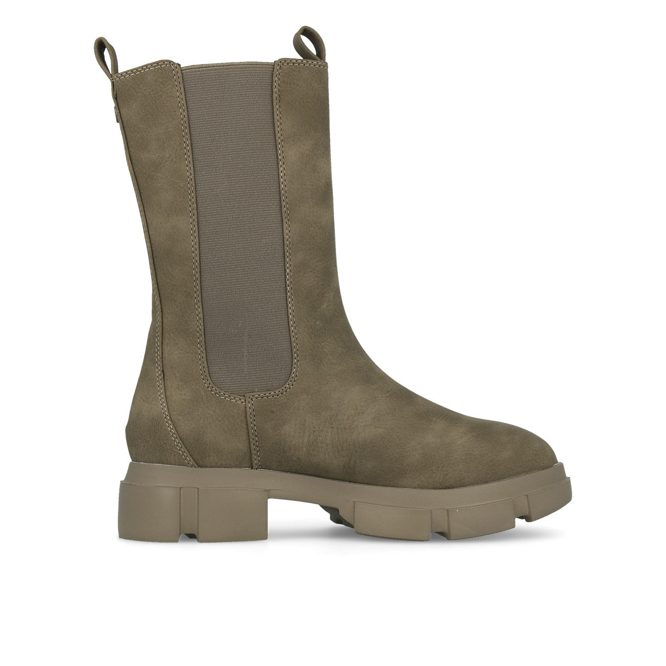La Strada 2002401 Chelsea damskie botki z nubuku PU w kolorze taupe