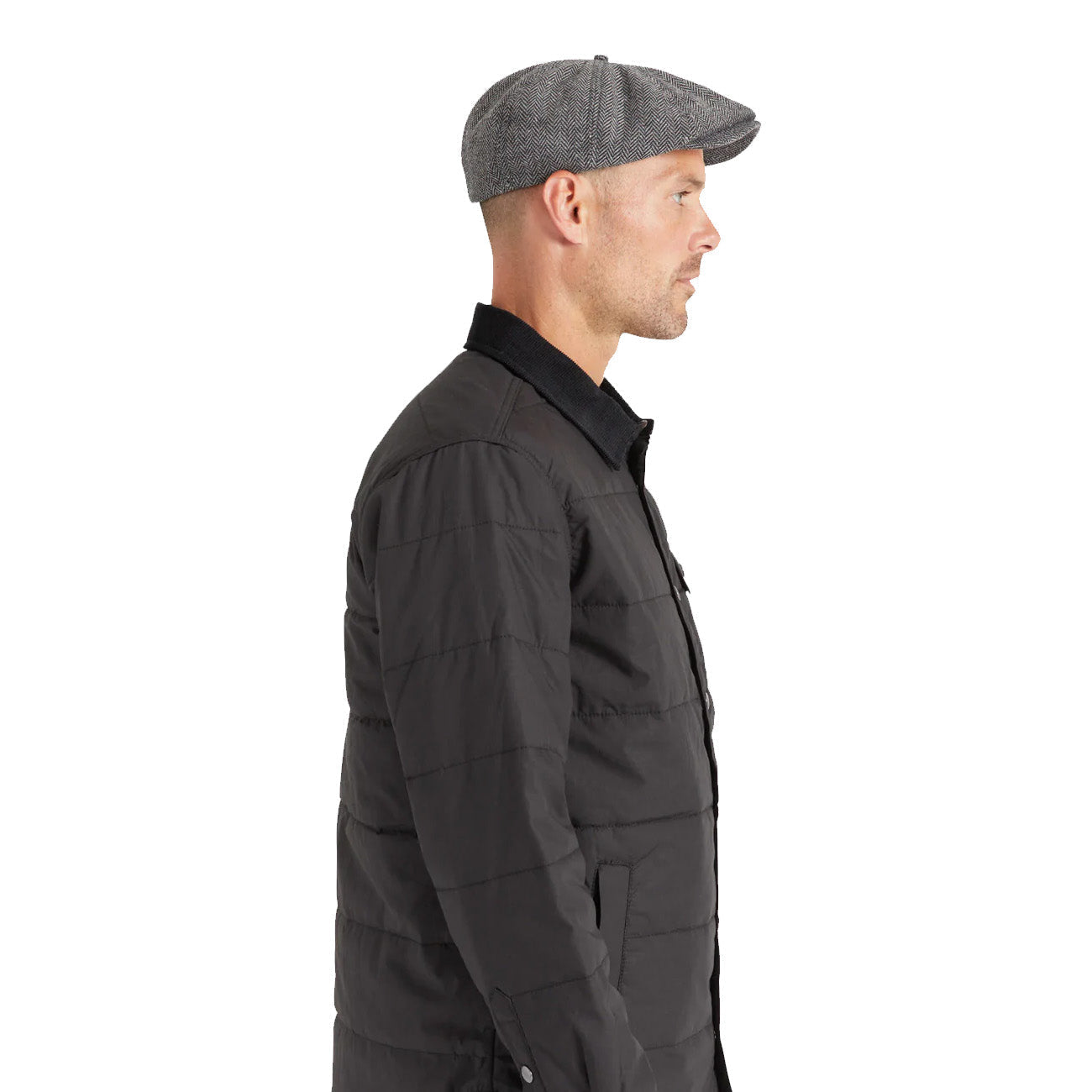 Brixton Brood Snap Cap szaro-czarna