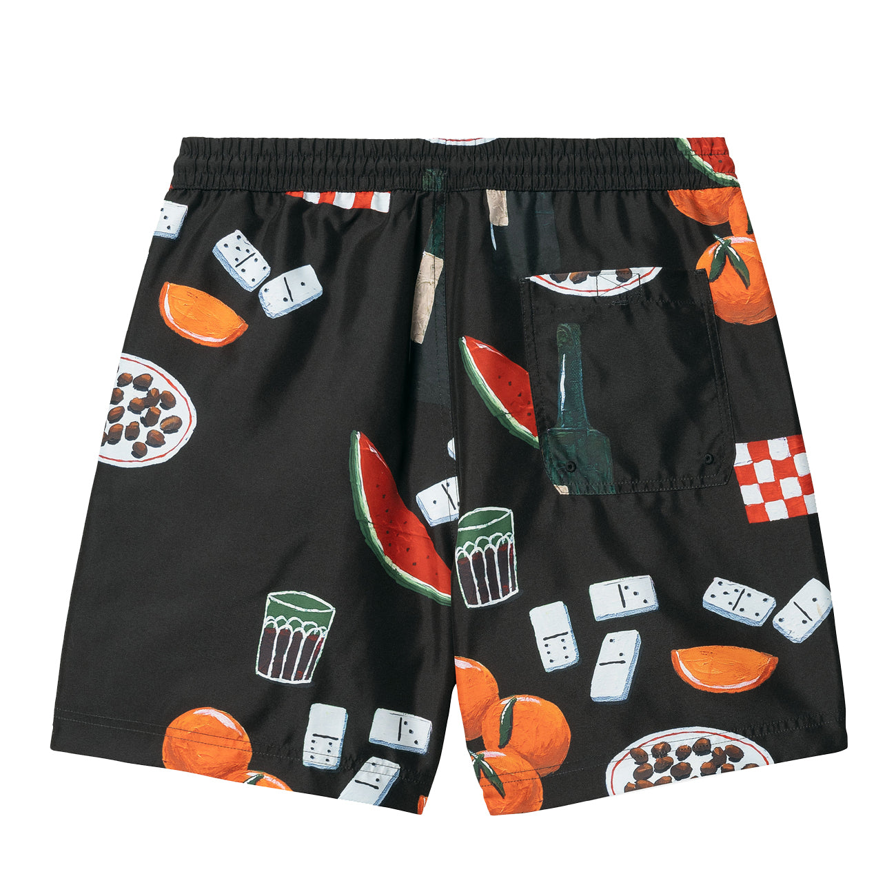 Carhartt WIP Slater Swim Trunks męskie Isis Maria Dinner Print Black