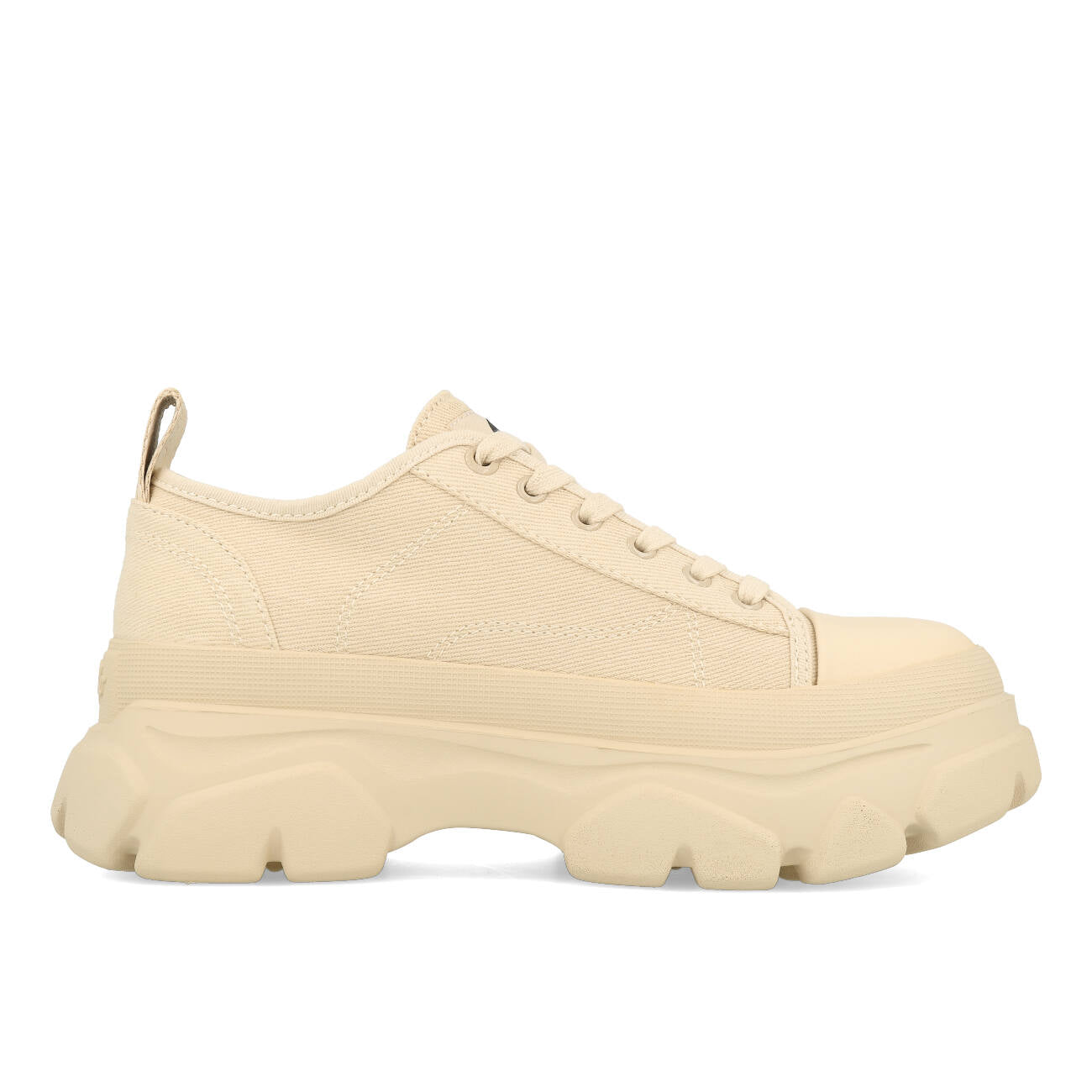 Buffalo Cade Lace Up Lo Damskie Organiczna Bawełna Kremowe