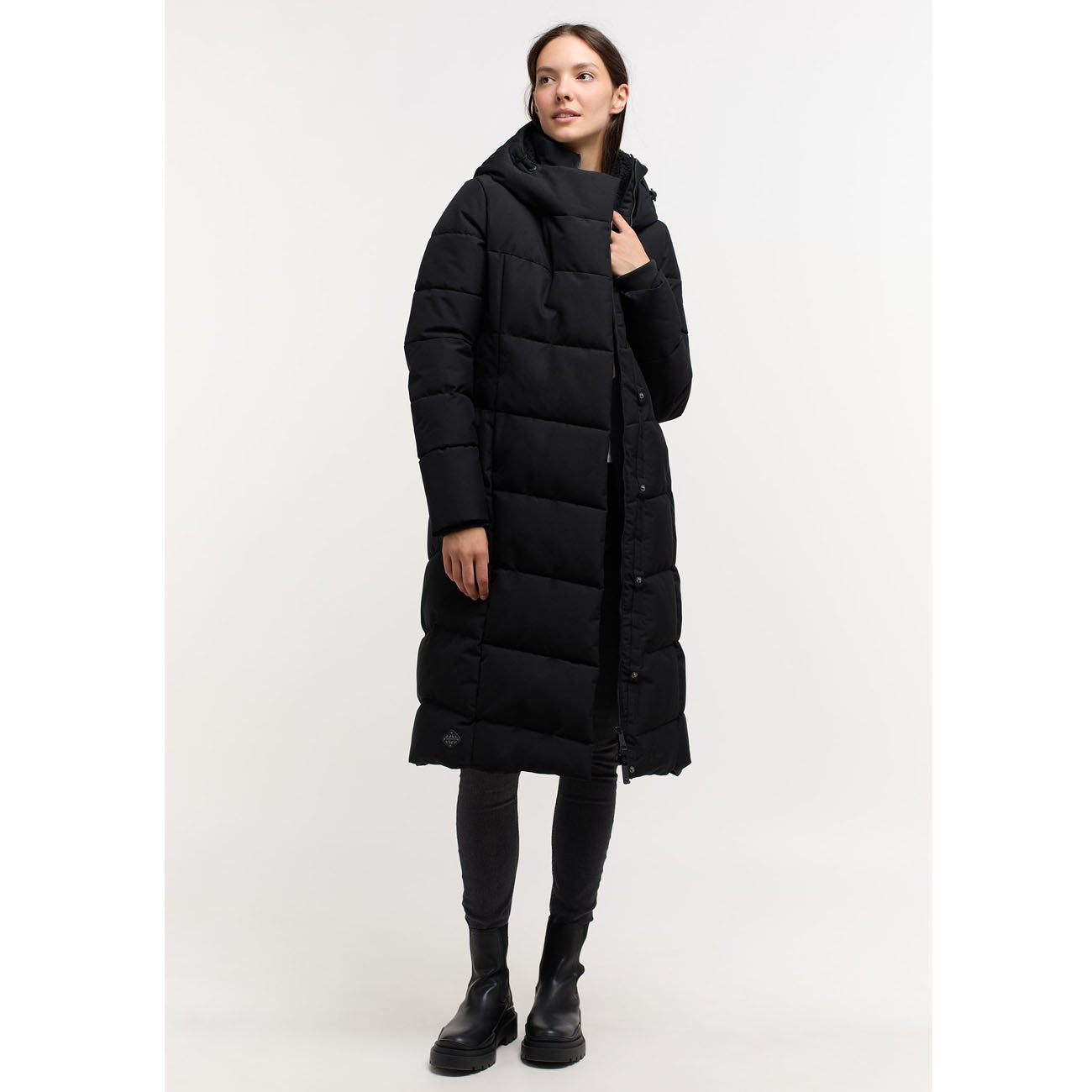 Ragwear Pavla Long Jacket Damska Czarna