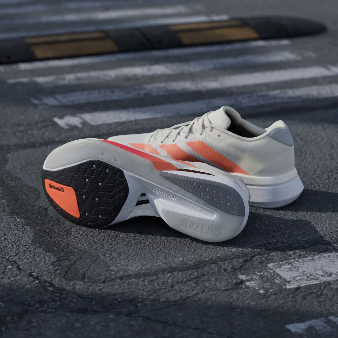 adidas Adizero Boston 13 M Męskie Off White Orange Grey