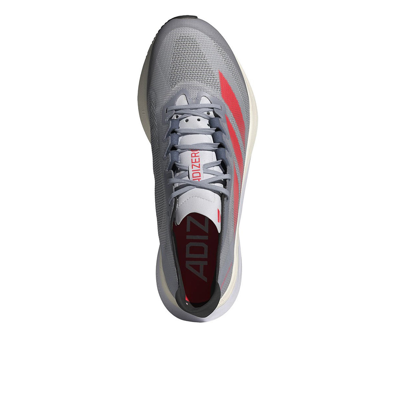adidas Adizero Boston 12 M męskie szare, słoneczna czerwień