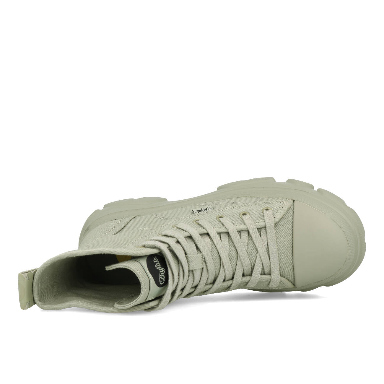 Buffalo Cade Lace Up Hi damskie Organic Cotton Sage Green