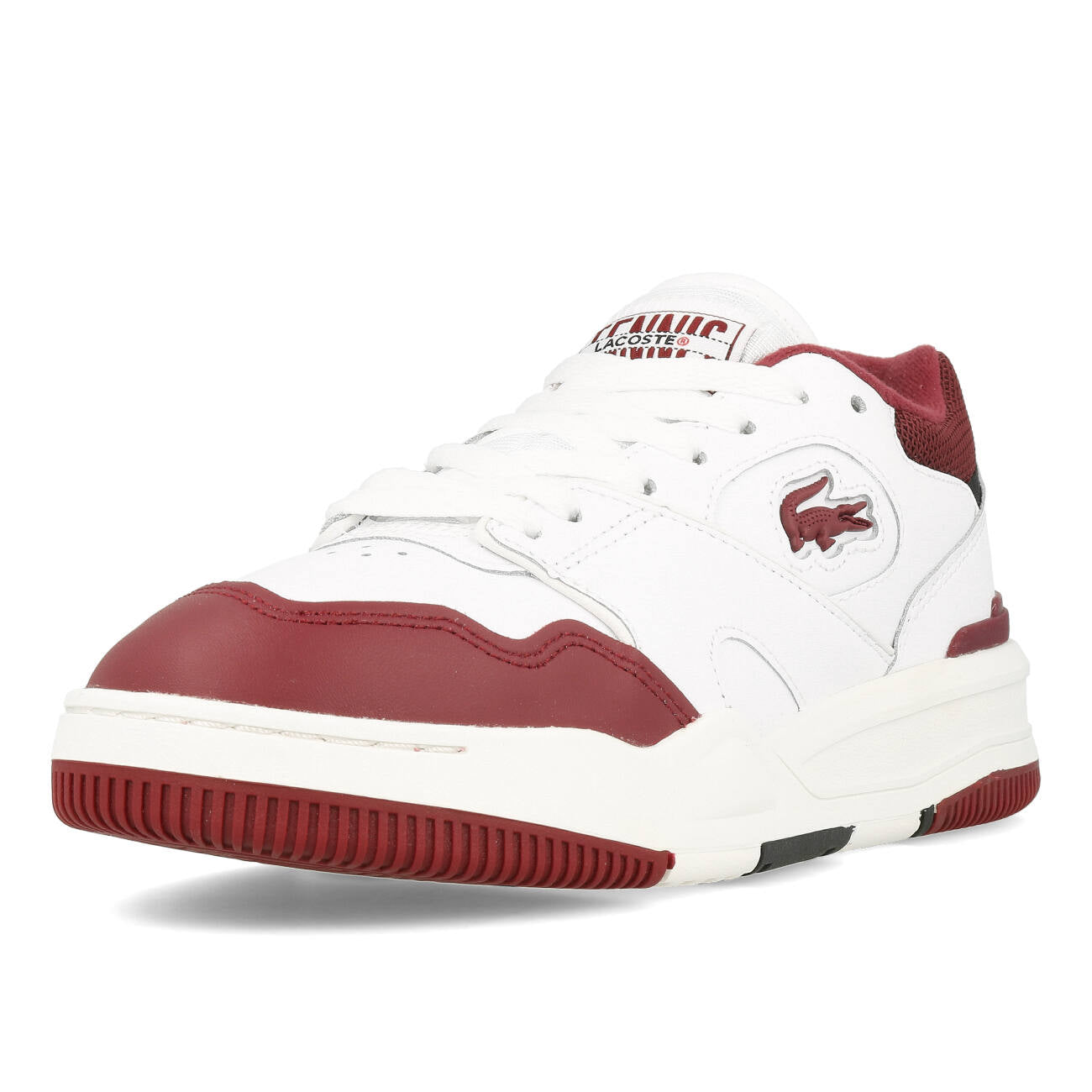 Lacoste Lineshot 223 2 SFA damskie biało-bordowe