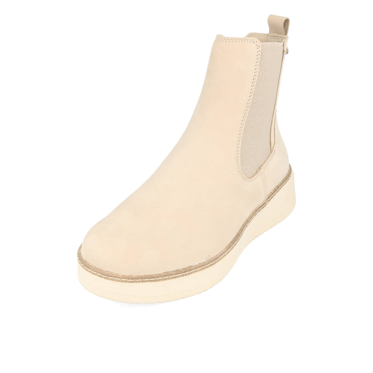 Tamaris 1-25403-41-353 Botki Chelsea Damskie Nubuk Taupe
