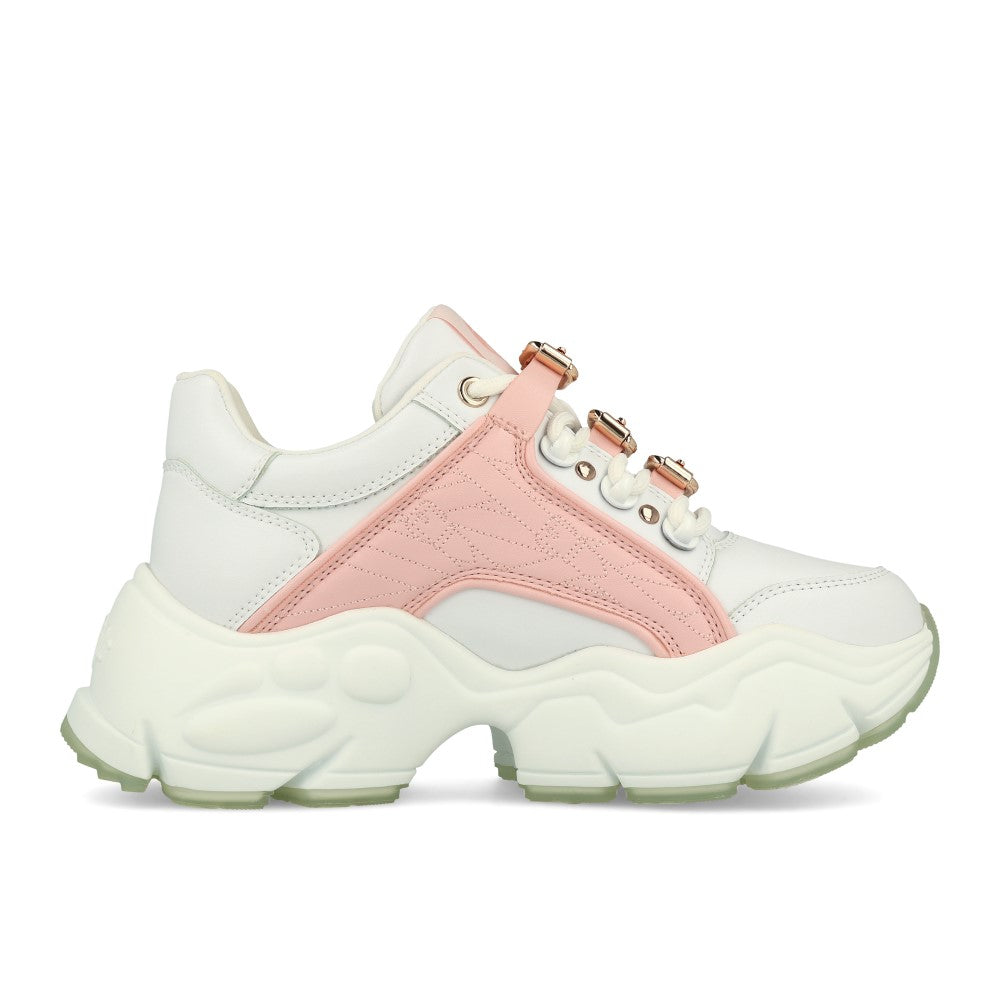 Buffalo MH X Buffalo Binary Sneakers białe różowe