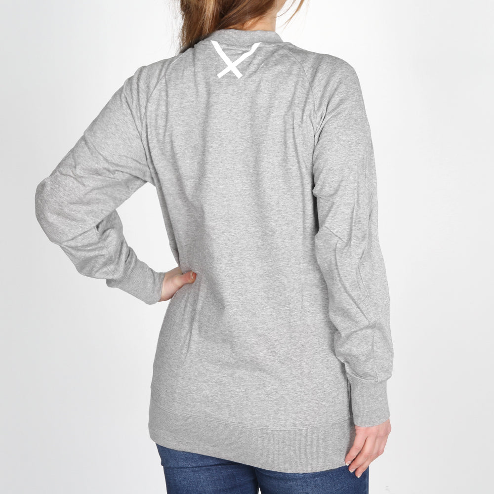 adidas XBYO W Bluza z kapturem w kolorze średnioszarym melanżowym
