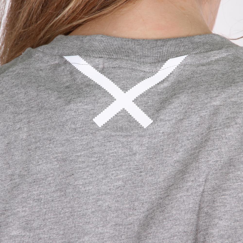 adidas XBYO W T-shirt średnio szary melanż