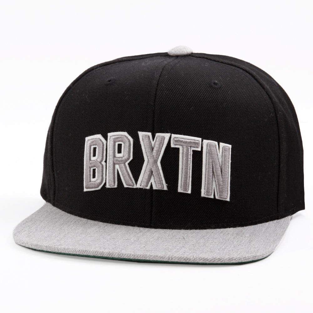 Czapka Brixton Hamilton Snapback, czarna, jasnoszara melanżowa