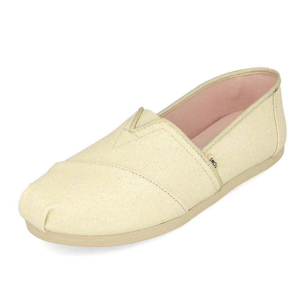 TOMS Classics brokatowe w kolorze kości słoniowej dla kobiet