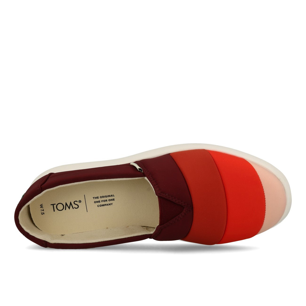 Toms Womens Alpargata Mallow Damskie Burgundowe Wielokolorowe Matowe Tkane