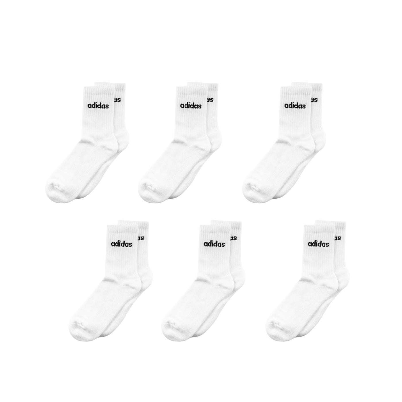 Adidas Cushioned Linear Crew Skarpetki, 6 par