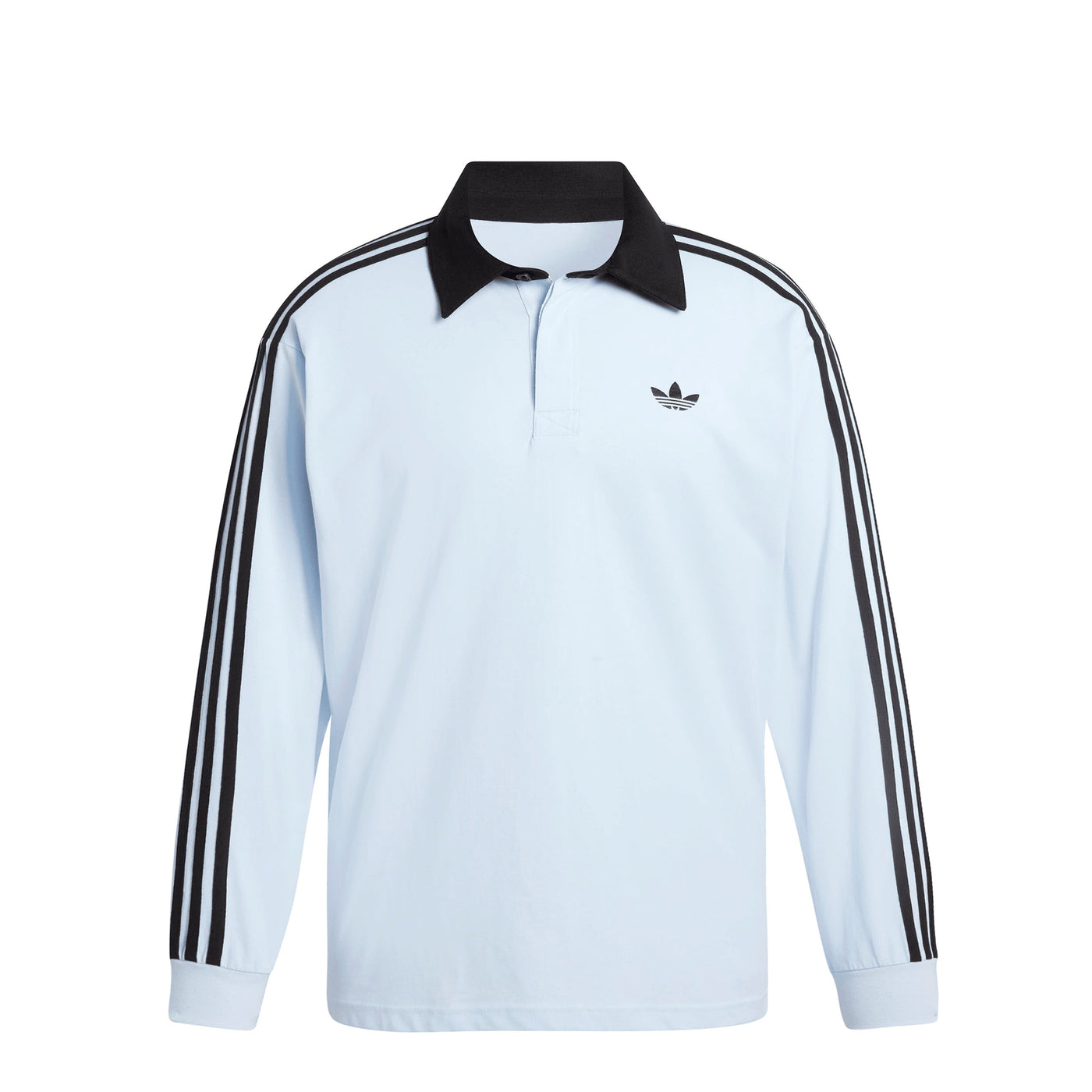 Koszulka polo rugby Adidas z długim rękawem 3 paski