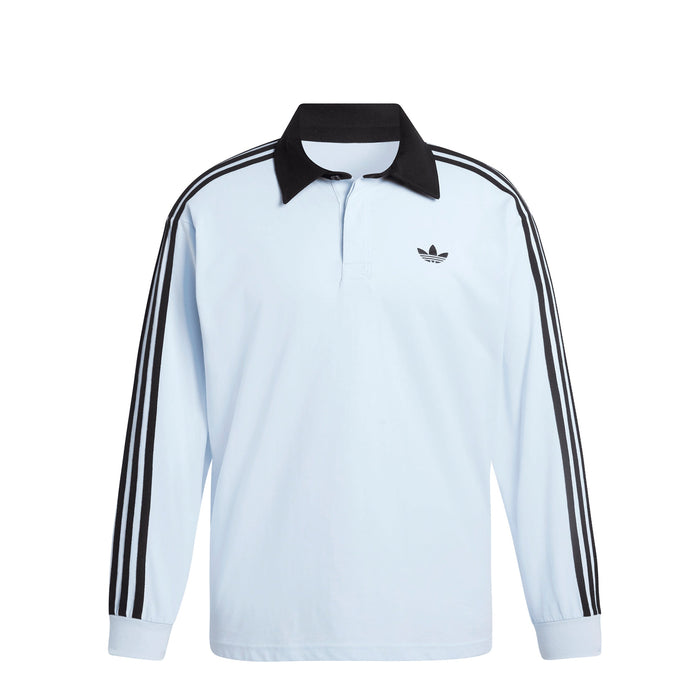 Koszulka polo rugby Adidas z długim rękawem 3 paski