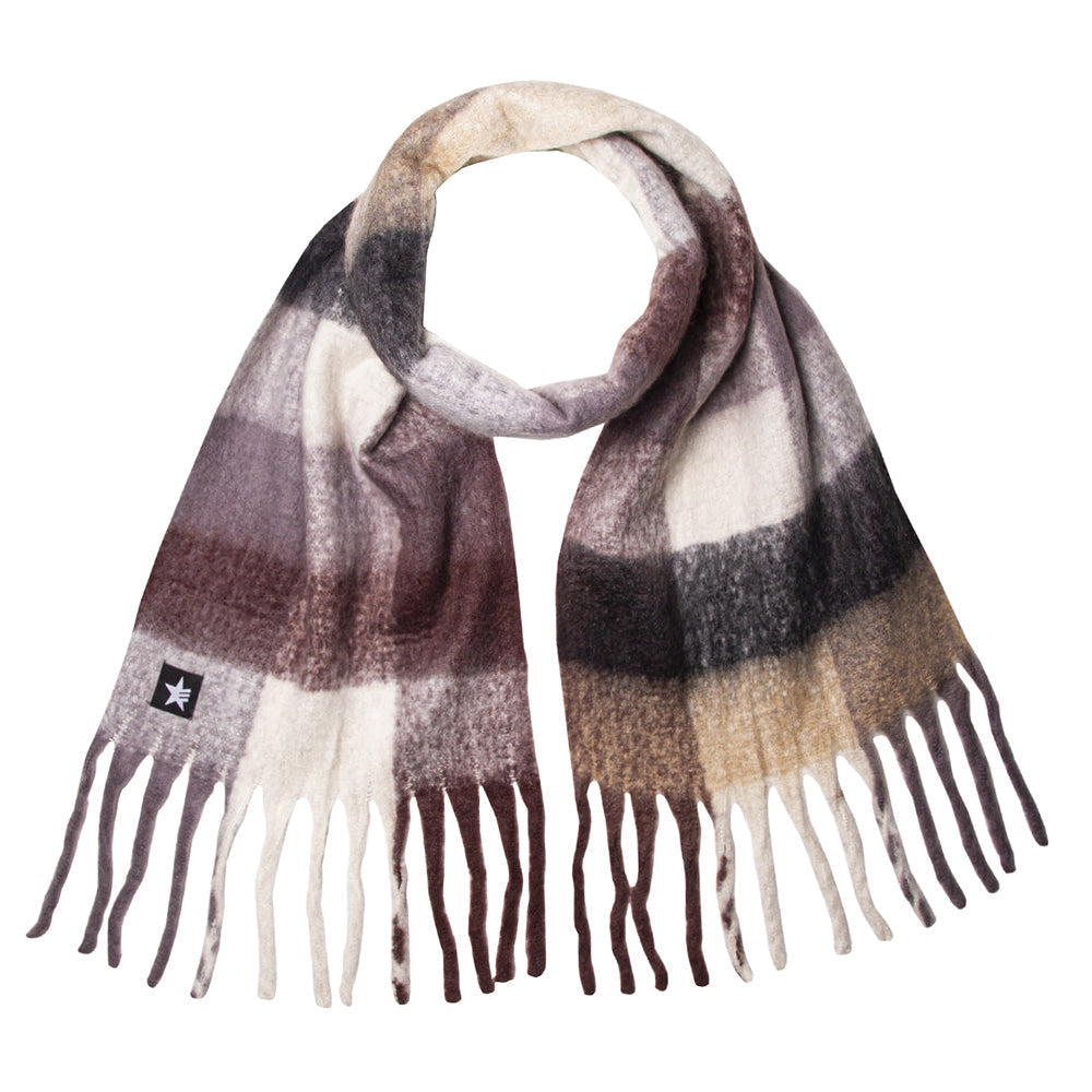Lidja Scarf Brown Plaid oczekuje