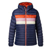 Kurtka puchowa z kapturem Cotopaxi Fuego dla kobiet Maritime Cayenne Stripes