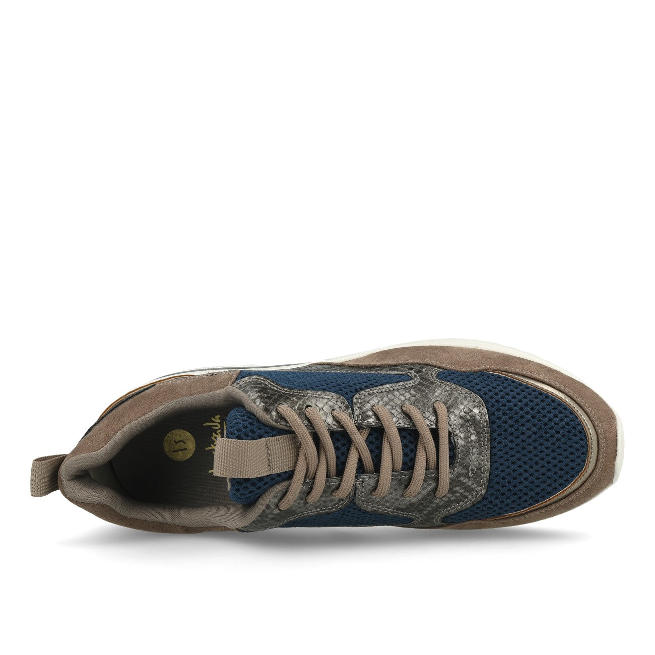 La Strada 2003018 Damskie sneakersy Taupe Micro Multi