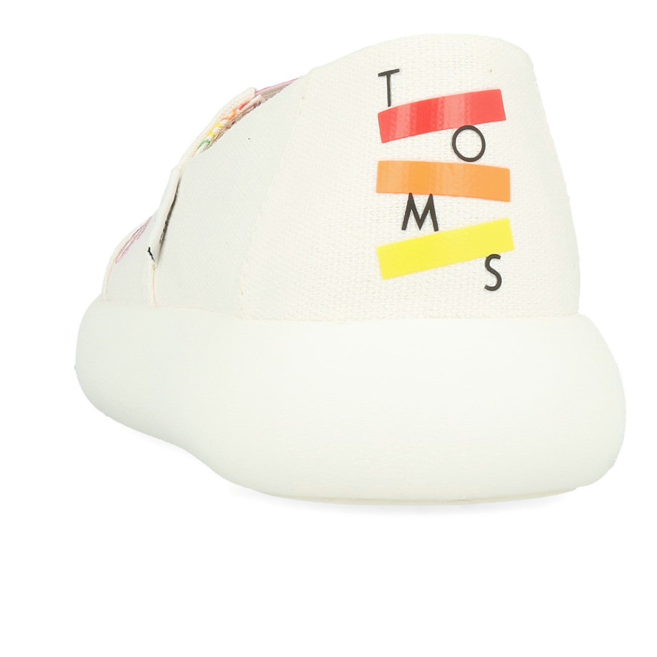Toms Alpargata Mallow Damskie White Canvas Love Unites Embroidery