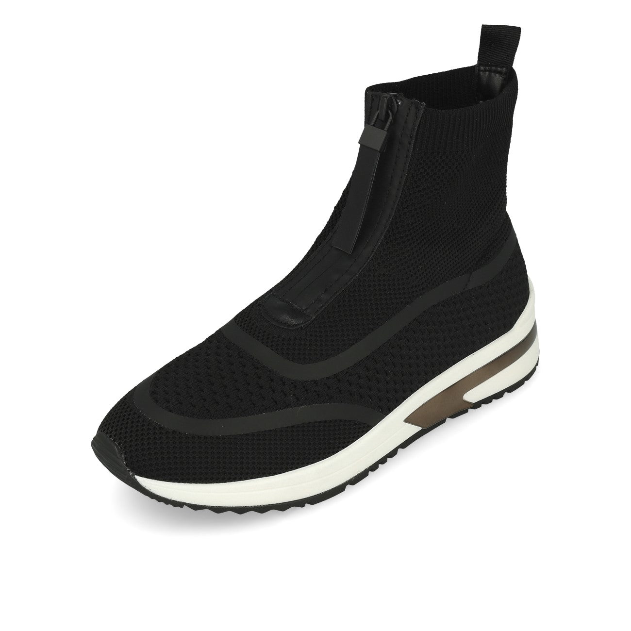 La Strada 2003169 Migh High Knitted Damskie trampki Black Knitted Rubber
