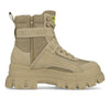 Buffalo Aspha Com1 Bootie Flat damskie beżowe
