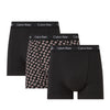 Calvin Klein 3-pak bokserek typu trunk Cotton Stretch Classic Fit Black Black Dreamy Star Print