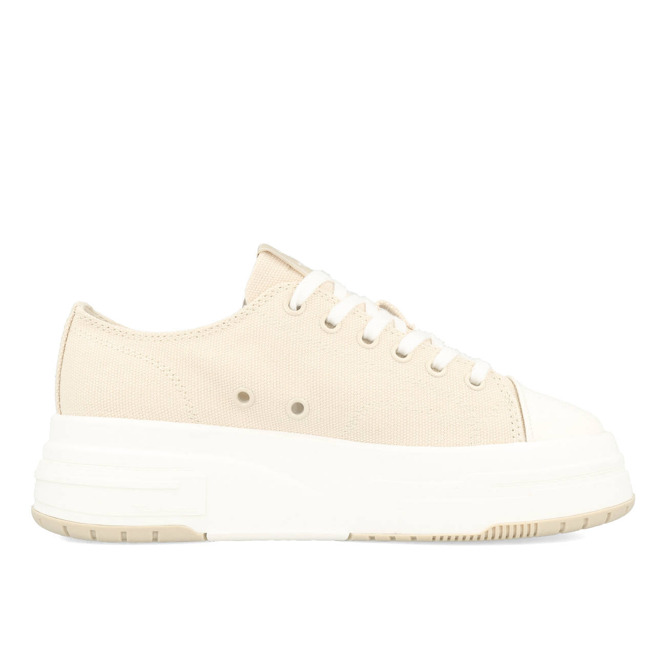 Tamaris 1-23815-20-418 Wegańskie tenisówki damskie na platformie Canvas, kolor Ivory
