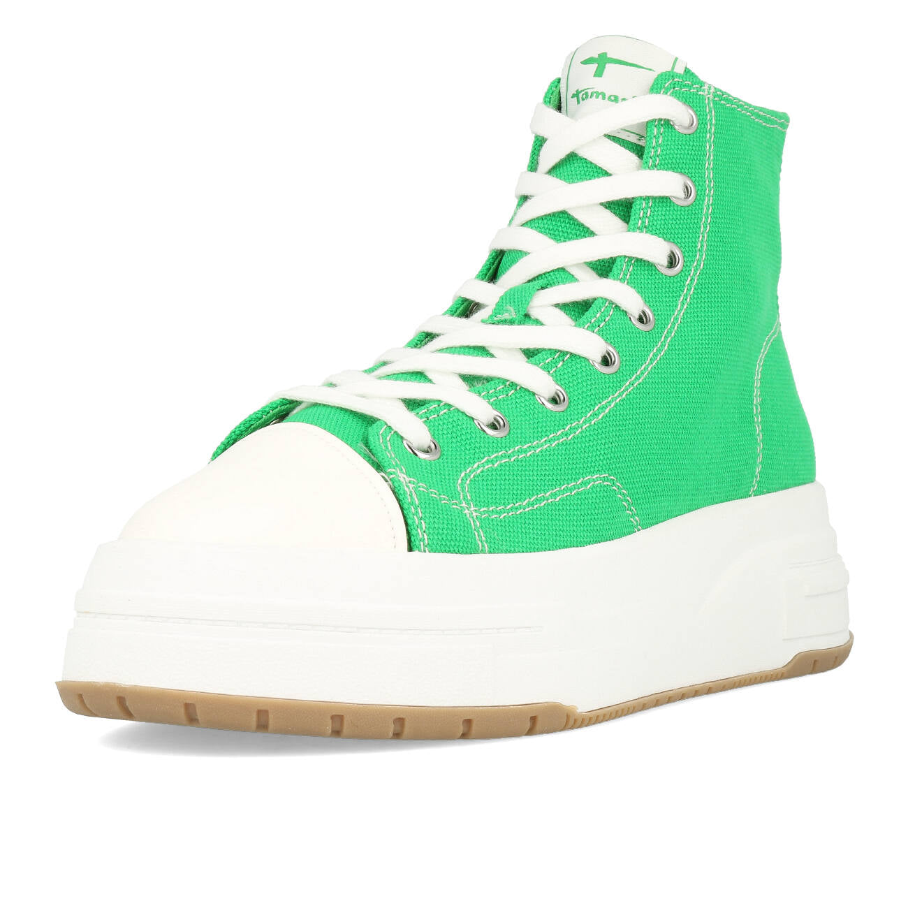 Tamaris 1-25216-20-700 Sneakersy wysokie Canvas Damskie Zielone