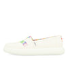 Toms Alpargata Mallow Damskie White Canvas Love Unites Embroidery